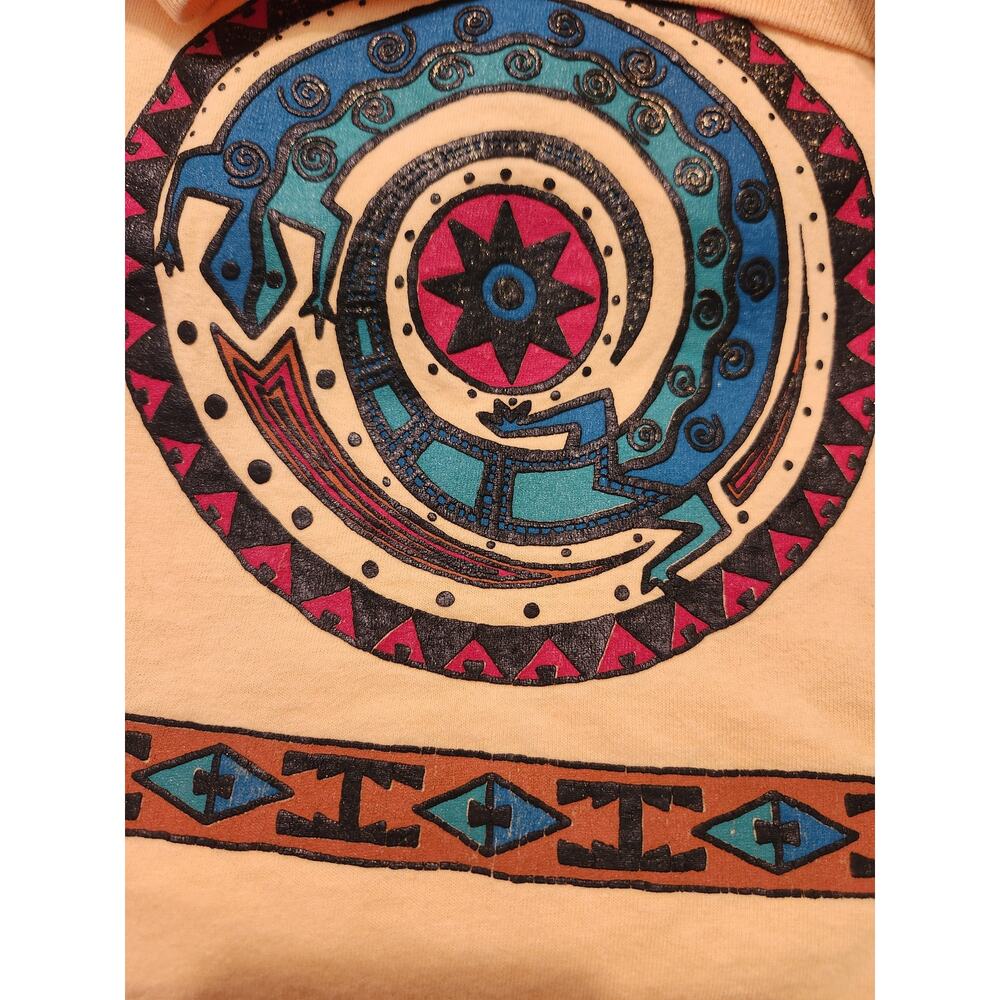 Vintage PSI Santa Fe Lizard Graphic T Shirt Mens L Single Stitch‎ 90s - Picture 3 of 8